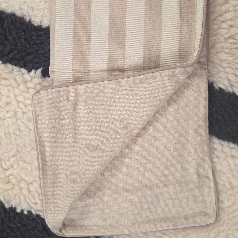 Two Pillow Covers - Neutral Stripe - Picture 5 of 5